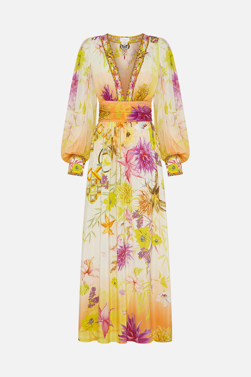 SHORT DRESS WITH BLOUSON SLEEVE GROW AND GLOW