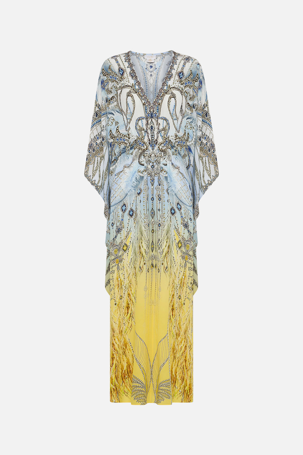 GATHERED WAIST KAFTAN MOON AND BACK