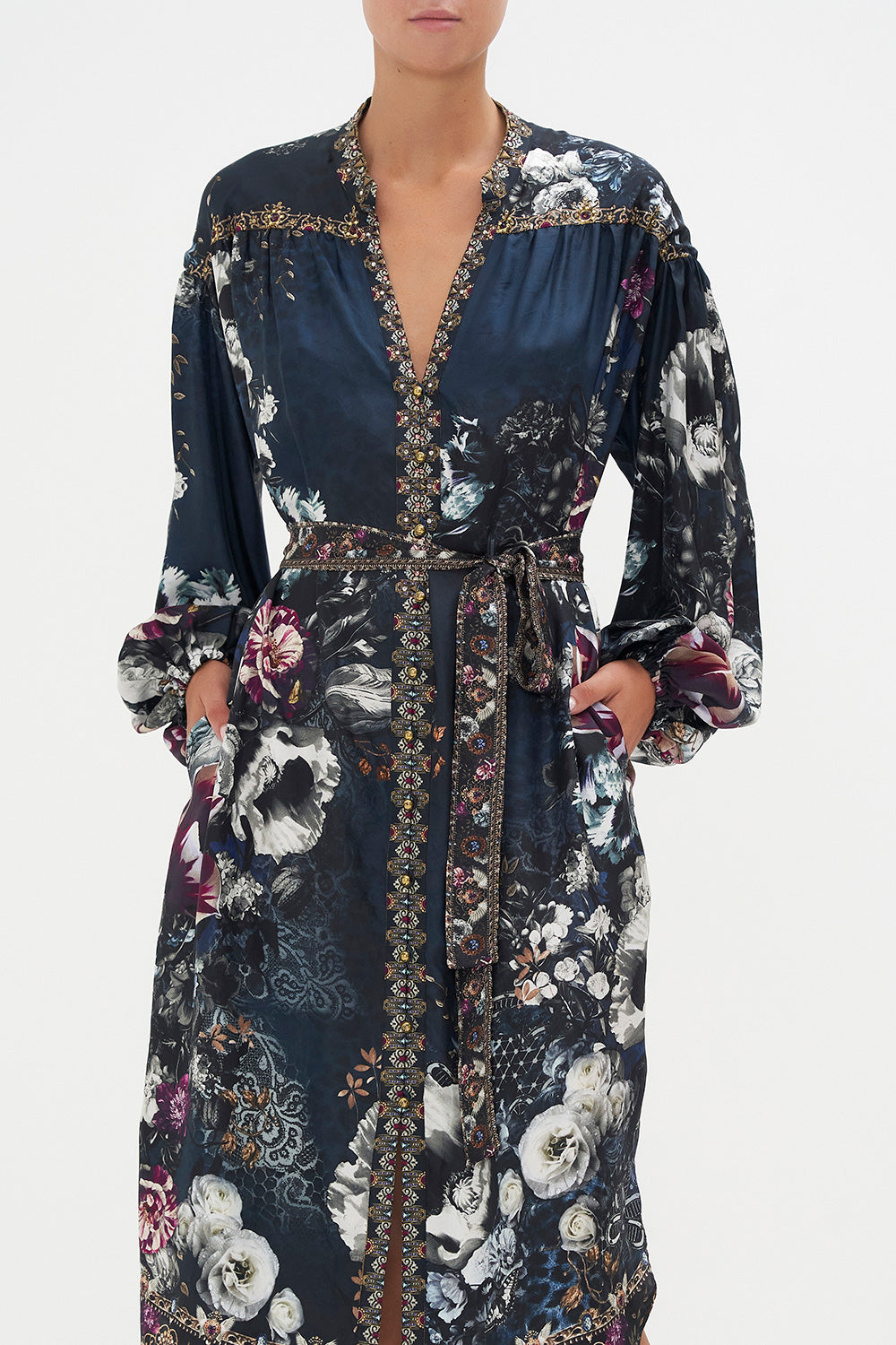 BLOUSON SLEEVE MIDI DRESS NOT A WALLFLOWER