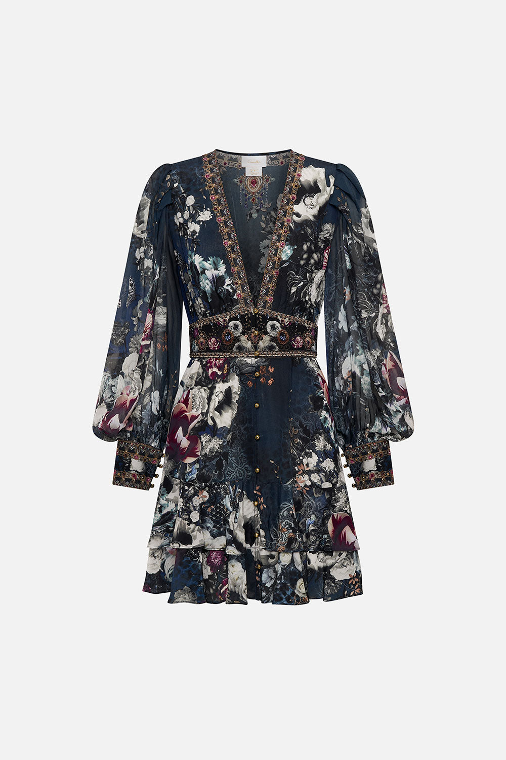 BUTTON FRONT FRILL DRESS NOT A WALLFLOWER