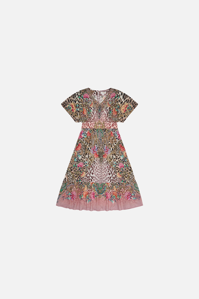 KIDS RELAXED SHIRRED WAIST DRESS JEANNE QUEEN main image 1