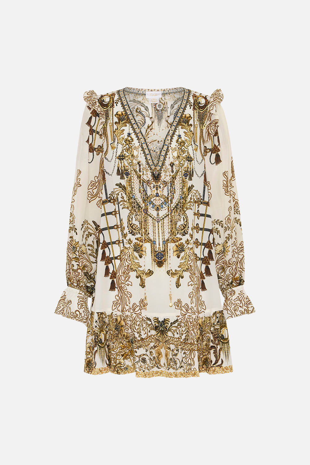 RUFFLE LACE UP DRESS ROAD TO RICHESSE