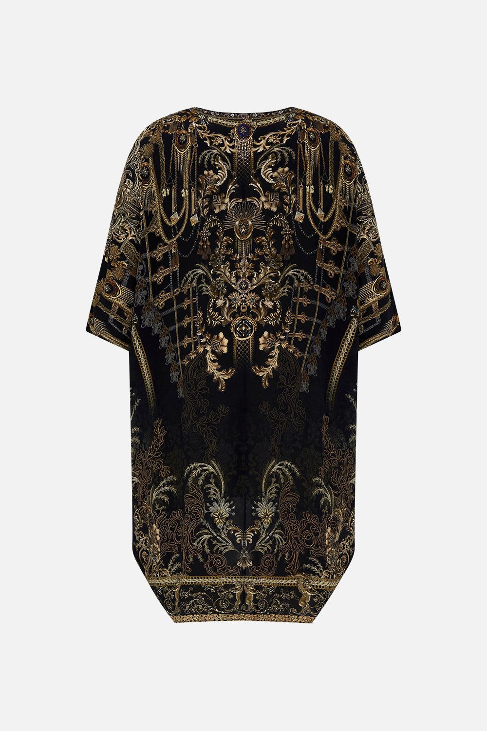 SCOOP BACK HEM DRESS THE NIGHT IS NOIR