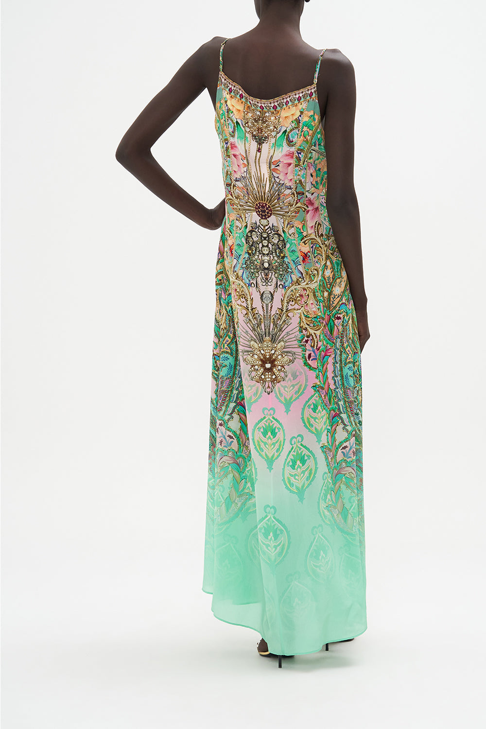 LONG PANEL SLIP DRESS LOST CITY