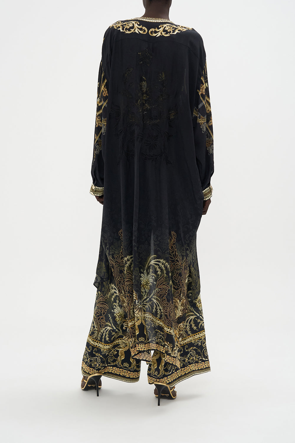 HIGH LOW LAYER WITH TIE THE NIGHT IS NOIR