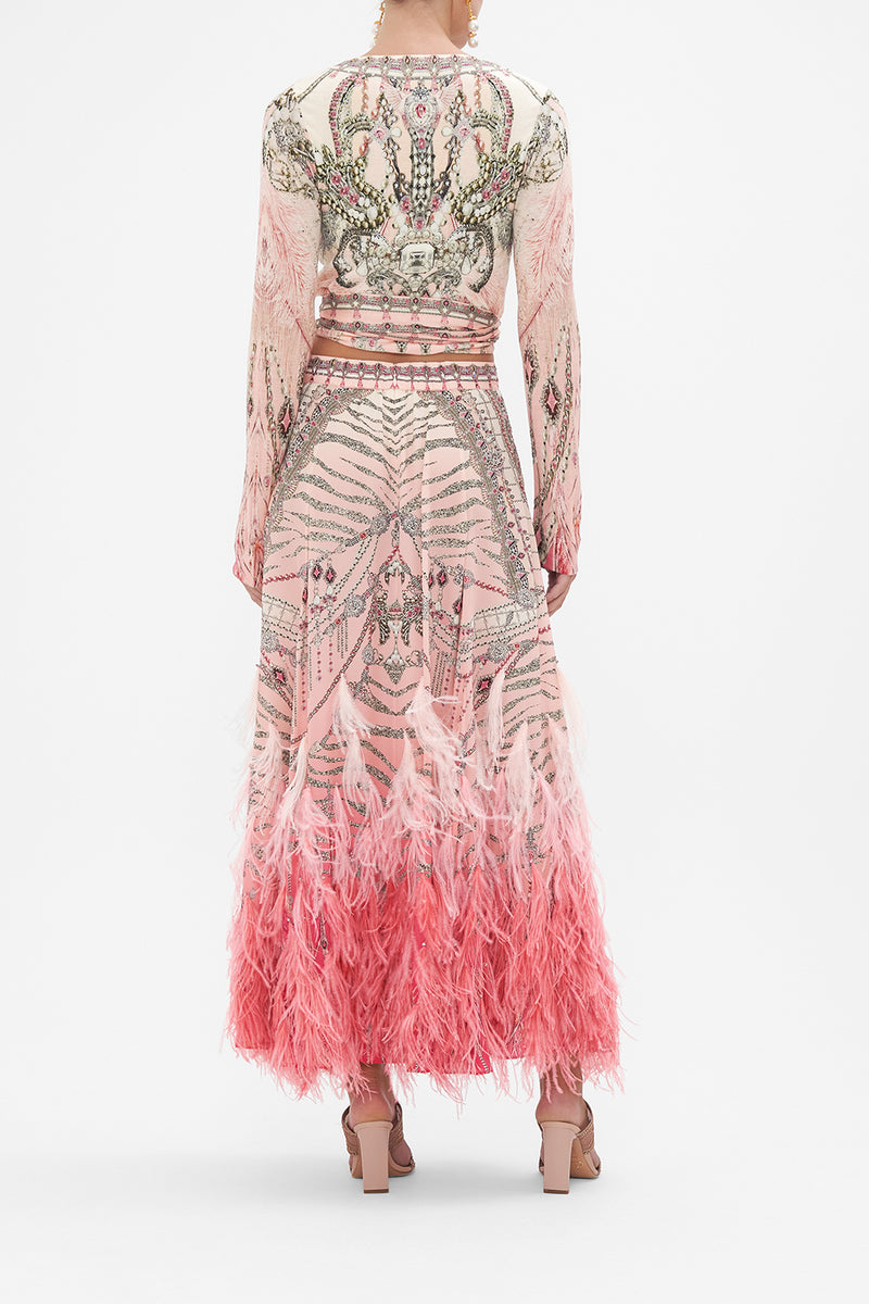 WRAP DRESS WITH RUFFLE SLEEVE STARSHIP SISTAS