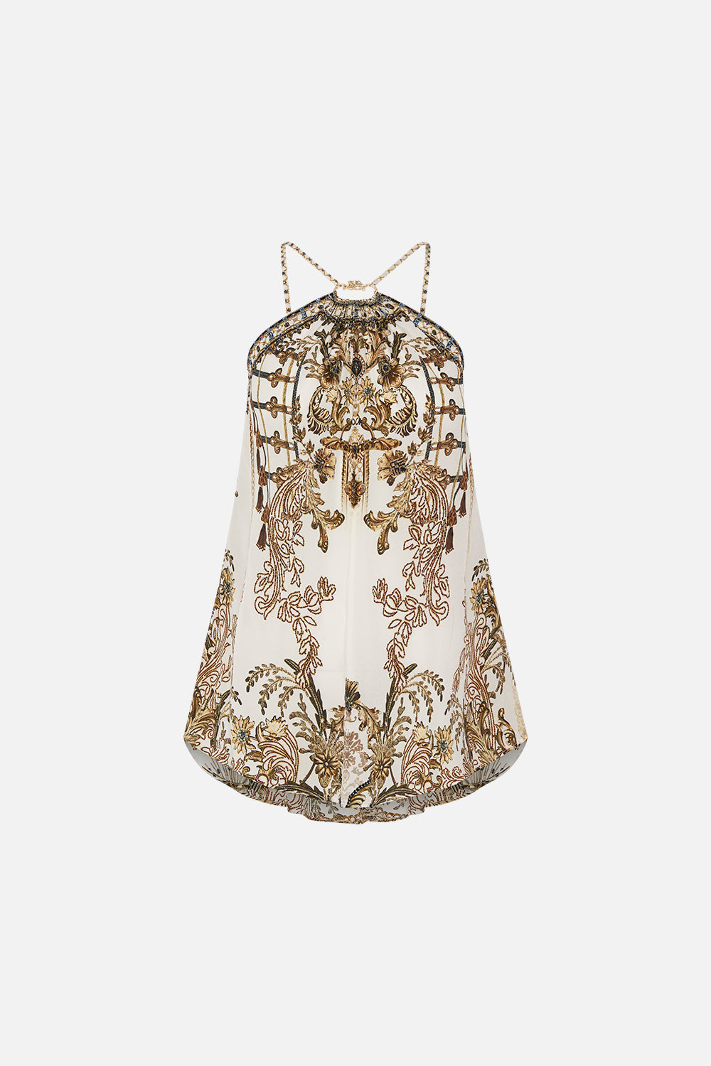 HALTER TOP WITH HARDWARE ROAD TO RICHESSE