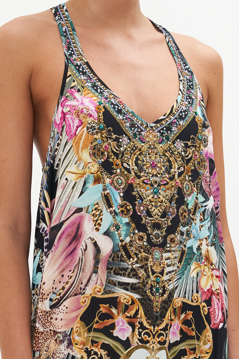 V NECK RACERBACK DRESS CHILD OF THE WILD