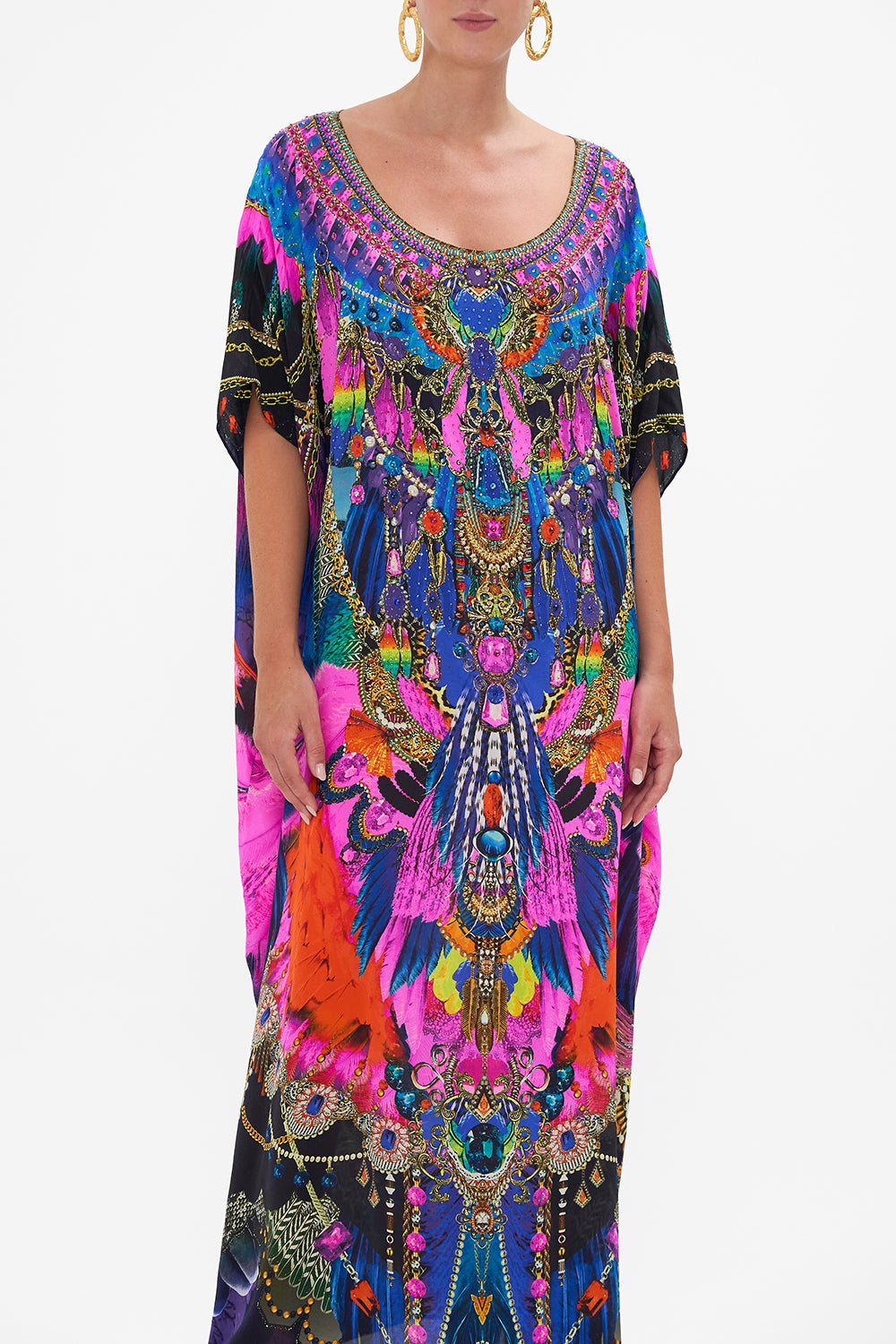 ROUND NECK KAFTAN DANCING WITH DESTINY