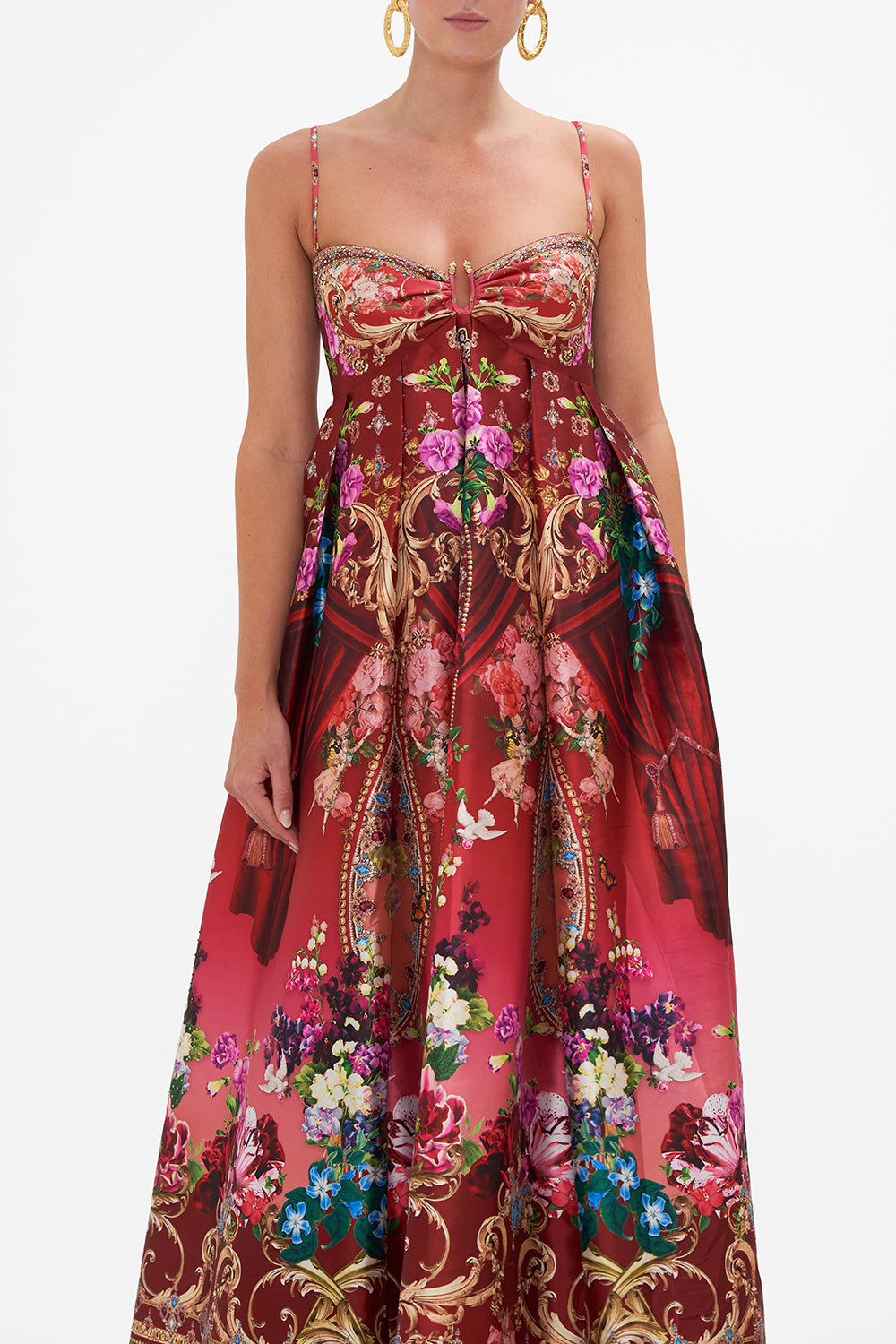 STRAPLESS MAXI DRESS RITES OF ROSES
