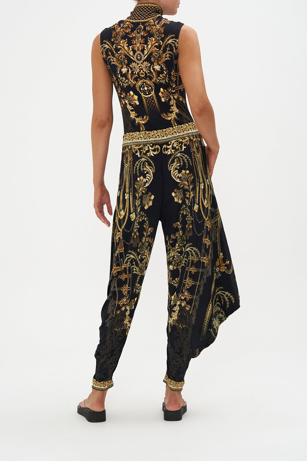 JERSEY DRAPE PANT WITH POCKET THE NIGHT IS NOIR