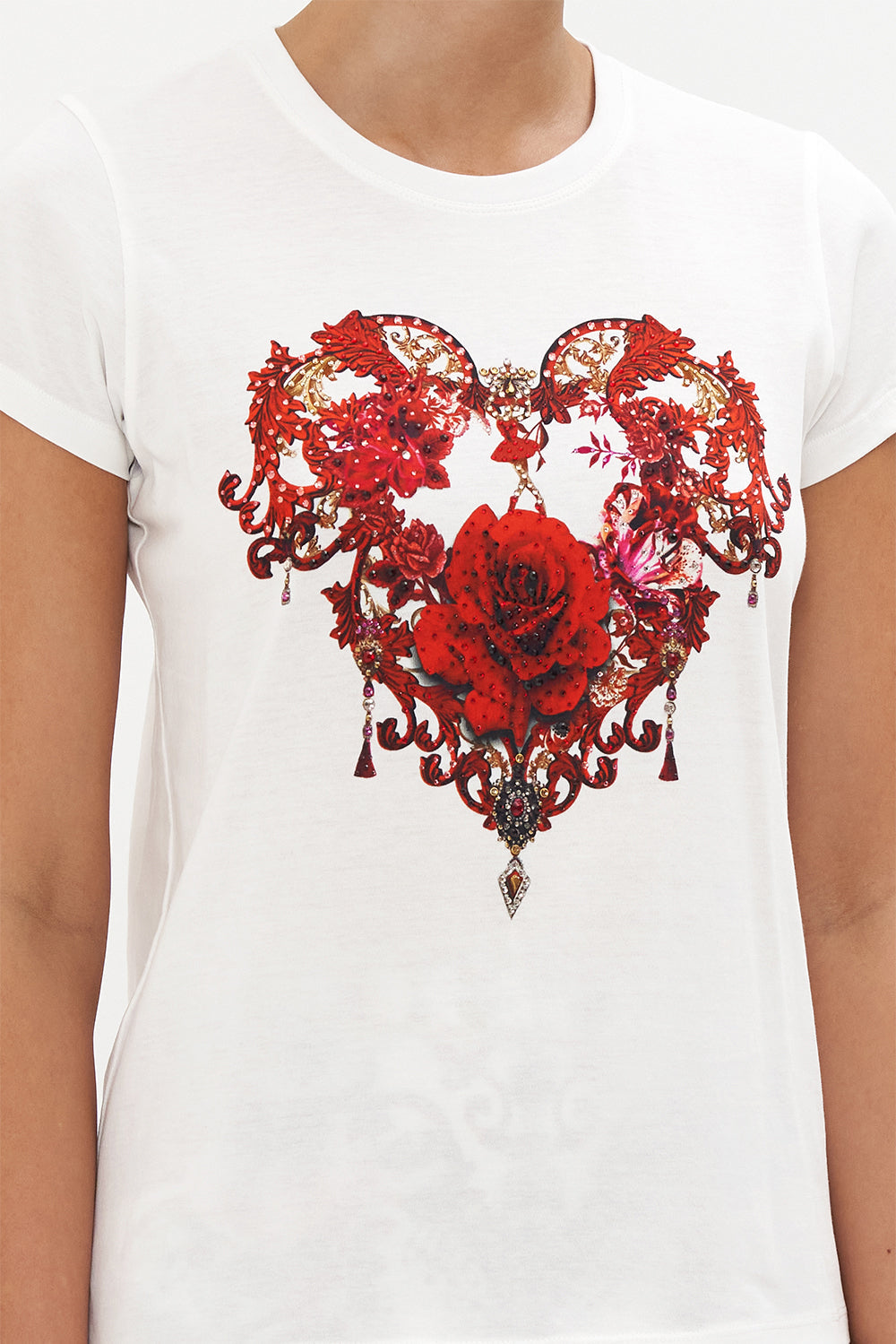 SLIM FIT ROUND NECK T-SHIRT CROWN OF THORNS