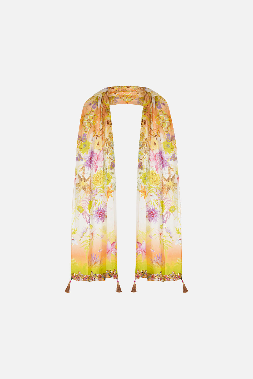 Long Scarf How Does Your Garden Grow print by CAMILLA