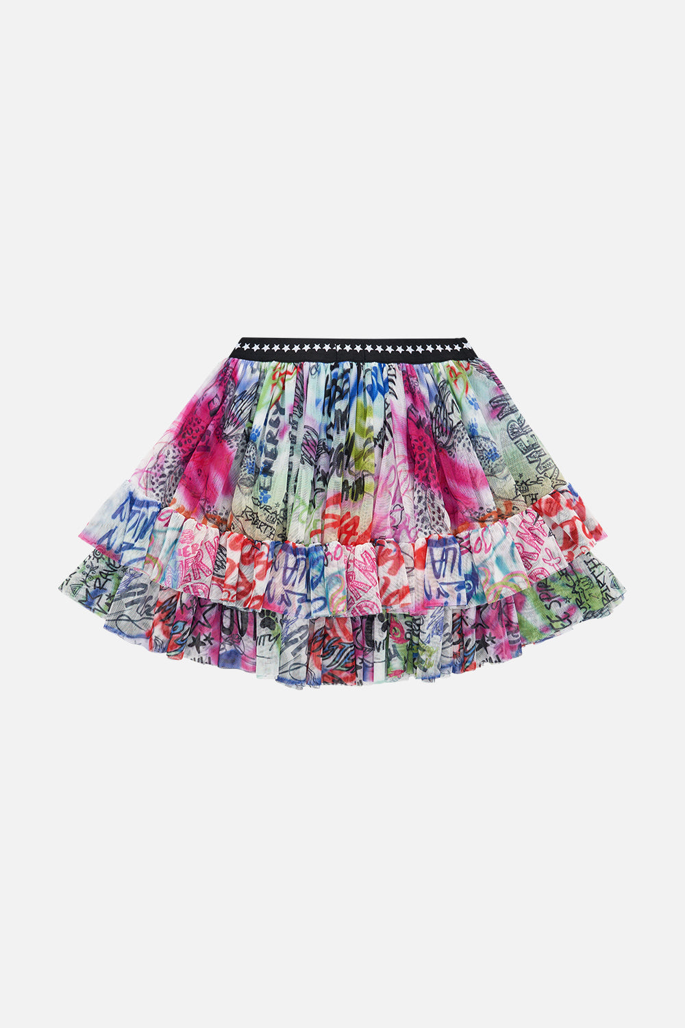 KIDS SOFT MESH TUTU SKIRT 4-10 GRAFFITI THE WORLD