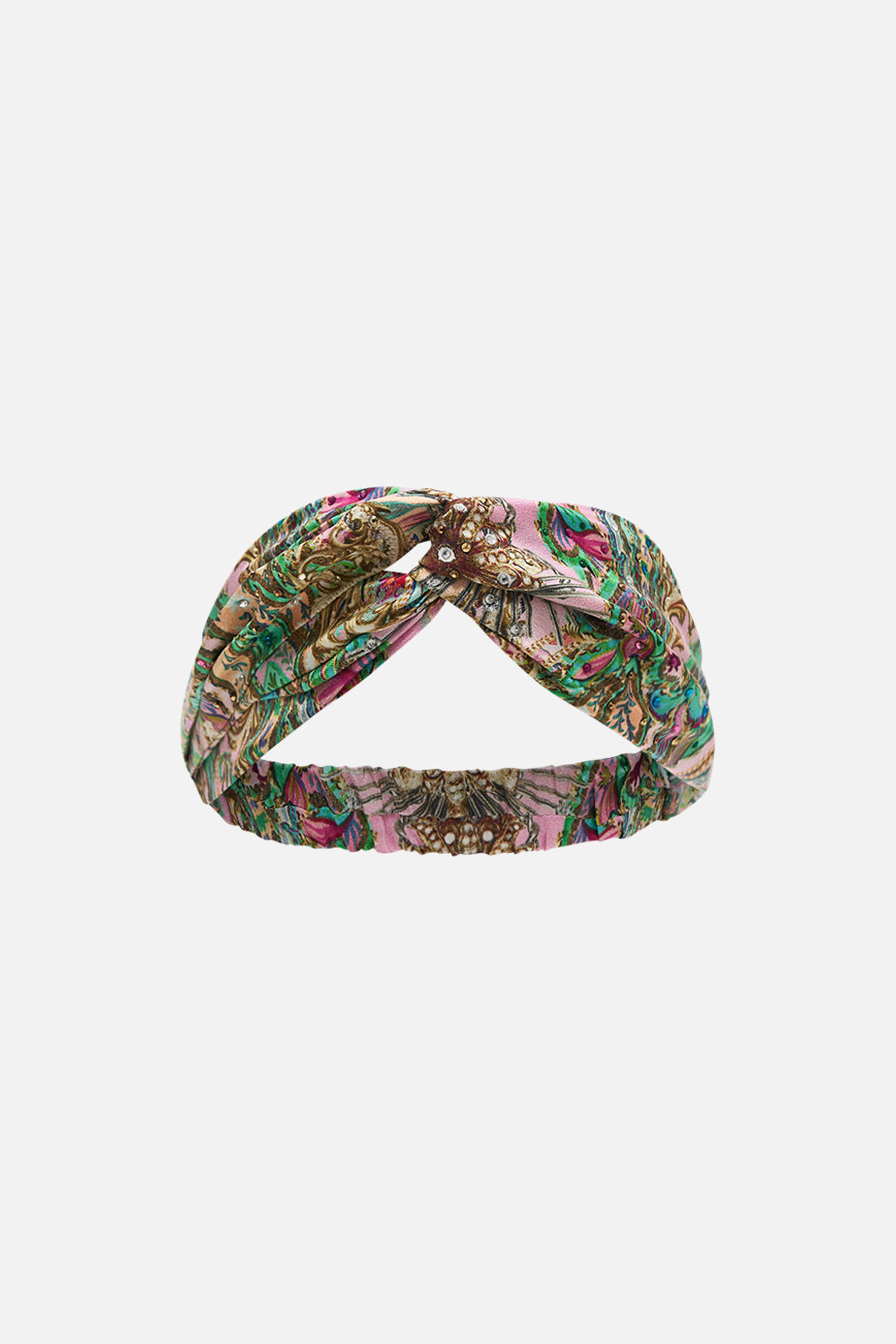 Woven Twist Headband Lost City print by CAMILLA