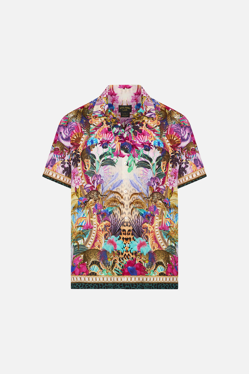 Short Sleeve Camp Collared Shirt Sevillian Style - Camilla