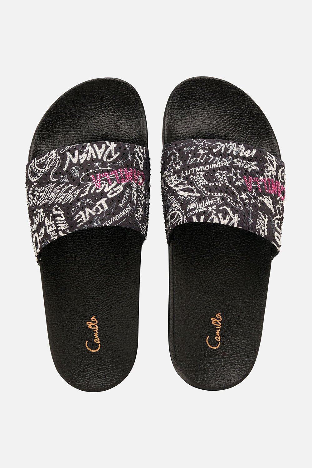 POOL SLIDES SPIRIT SCRIBBLE