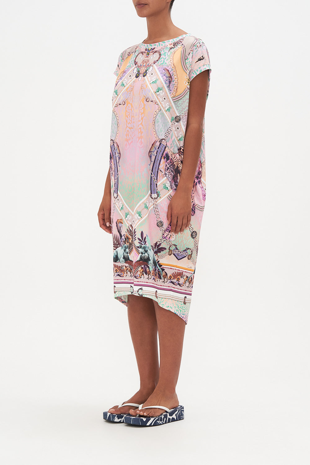 EXTENDED SHOULDER DRESS KITTY KAT KLUB