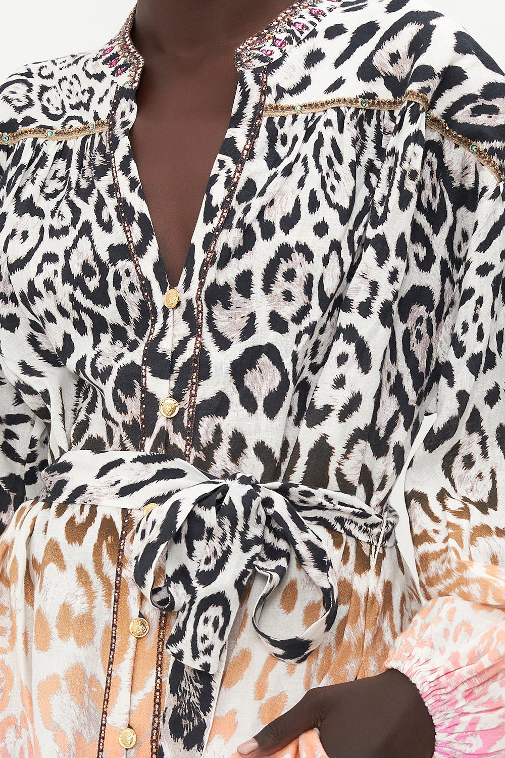 BLOUSON SLEEVE SHIRT DRESS KITTY KAT KLUB