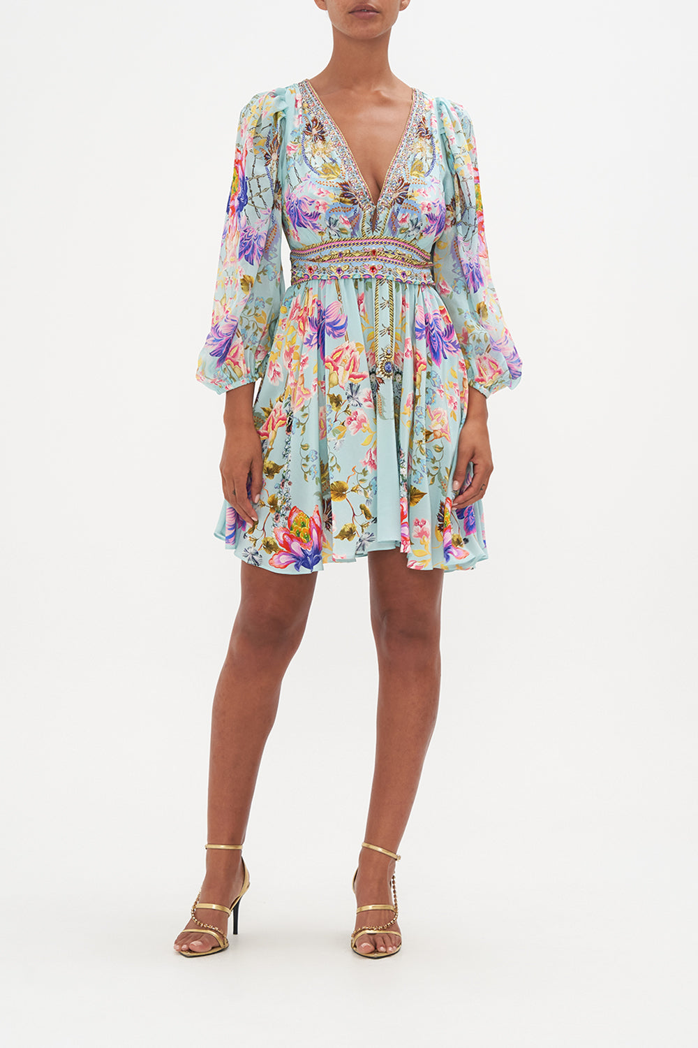 BLOUSON FLARED DRESS LOVE WEB