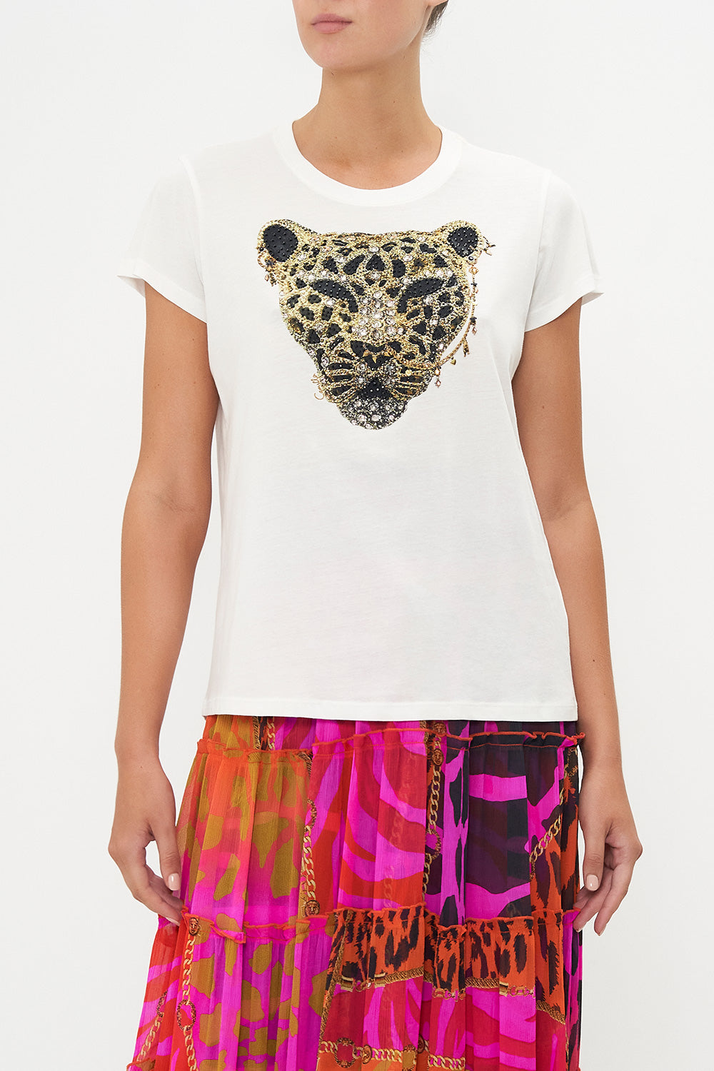 SLIM FIT ROUND NECK T-SHIRT ALWAYS CHANGE YOUR SPOTS