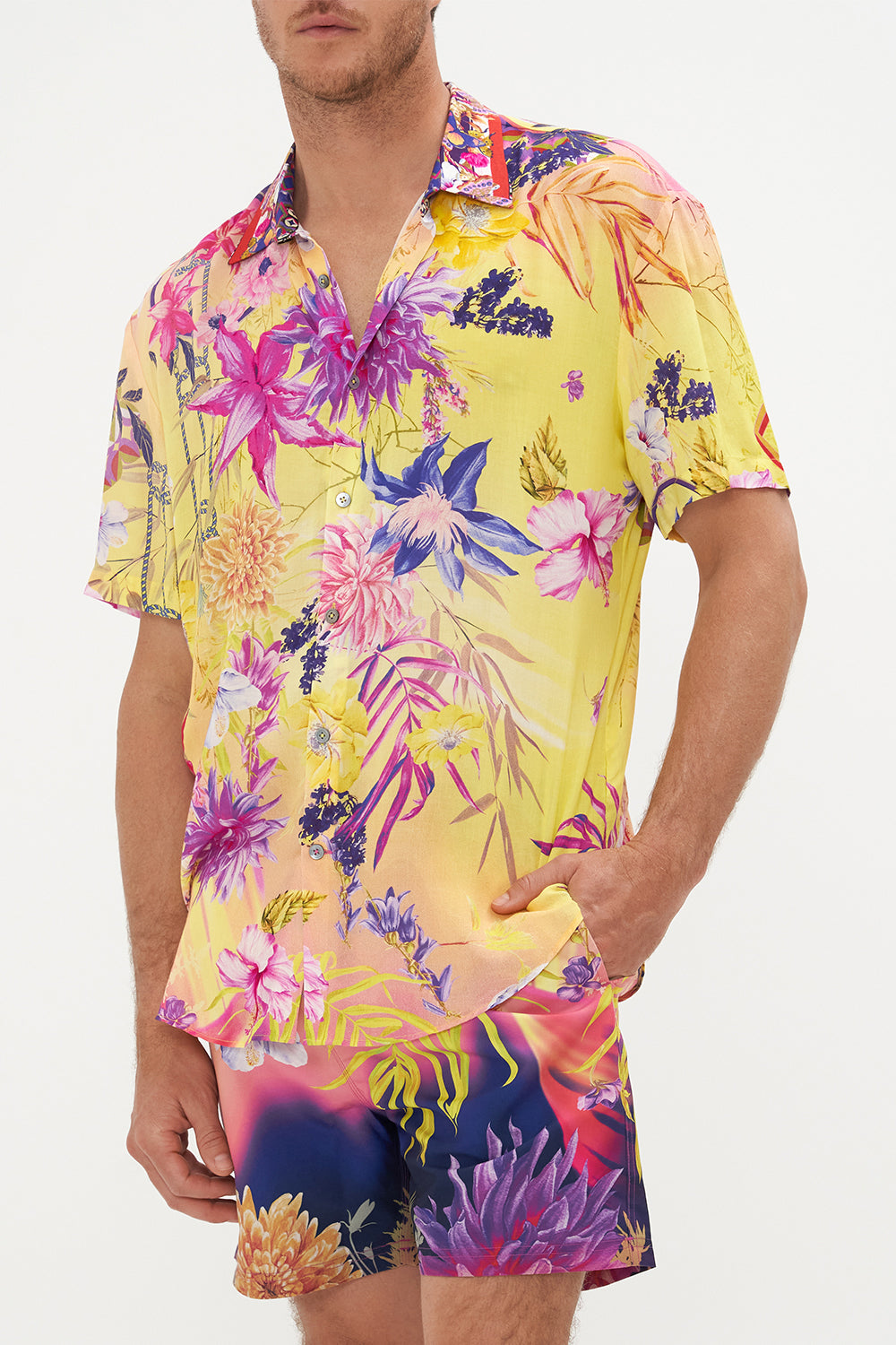 SHORT SLEEVE BUTTON THROUGH SHIRT HOW DOES YOUR GARDEN GROW