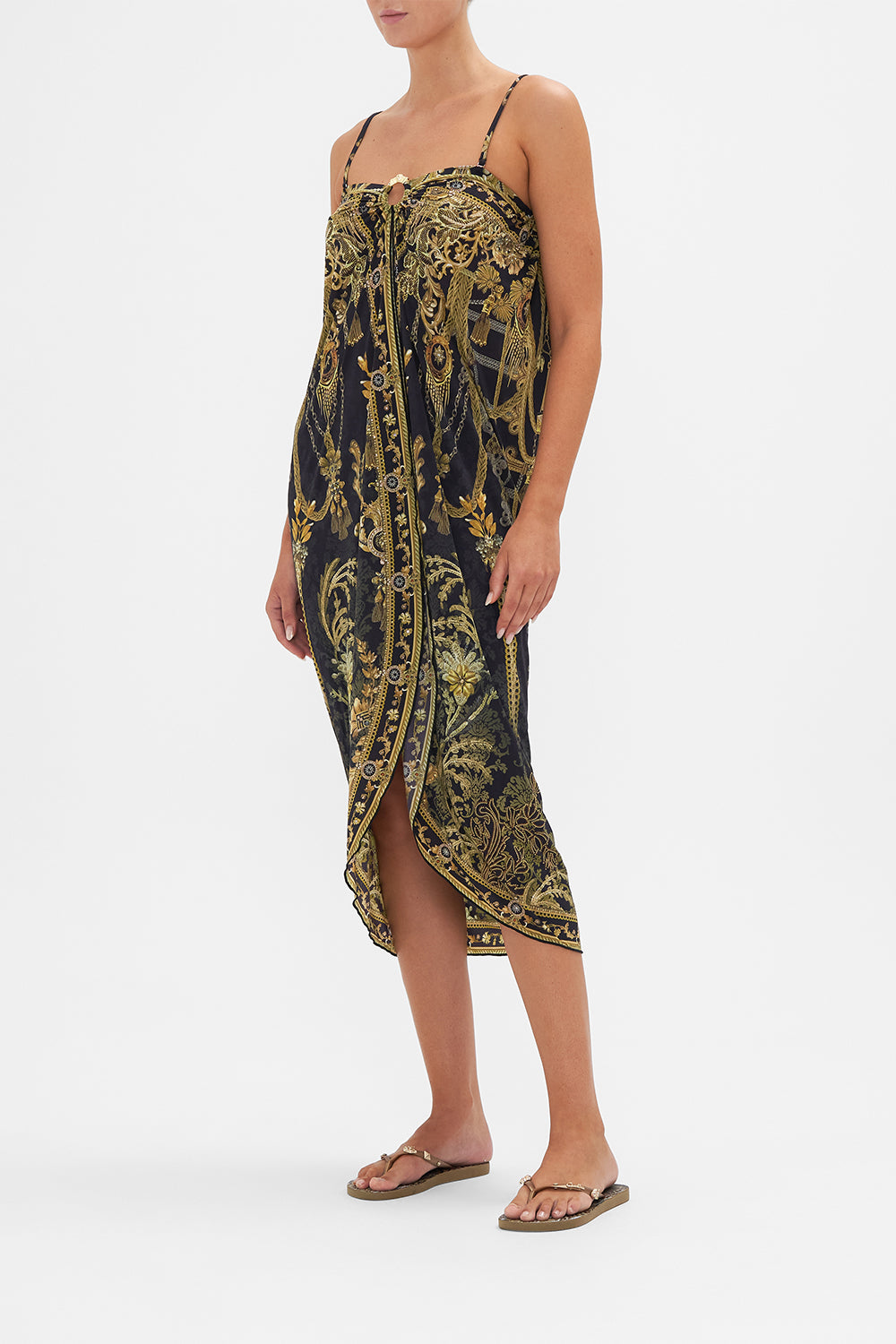 RING TRIM LONG SARONG THE NIGHT IS NOIR