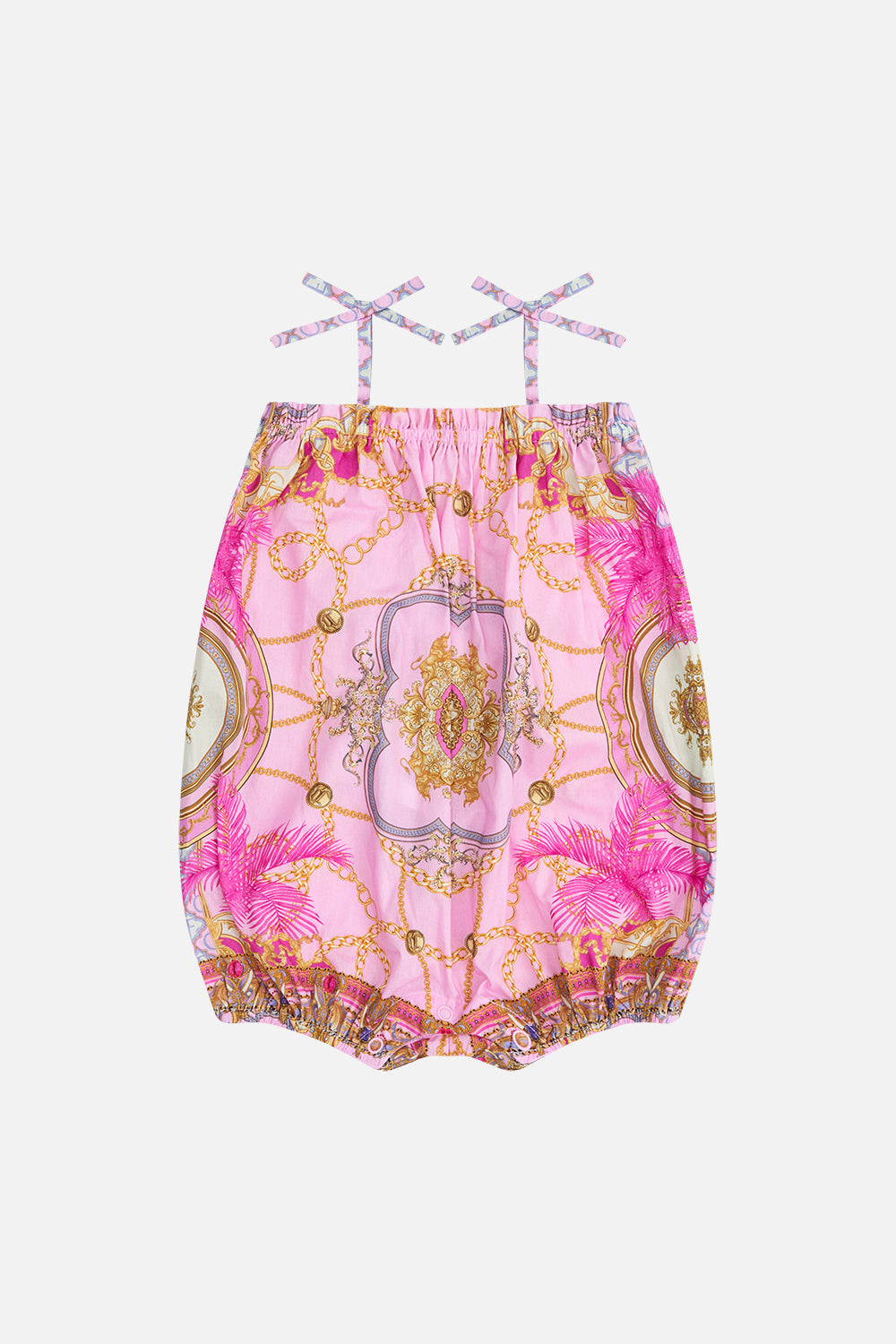 Product view of MILLA By CAMILLA babies bodysuit in TipToe The Tightrope print