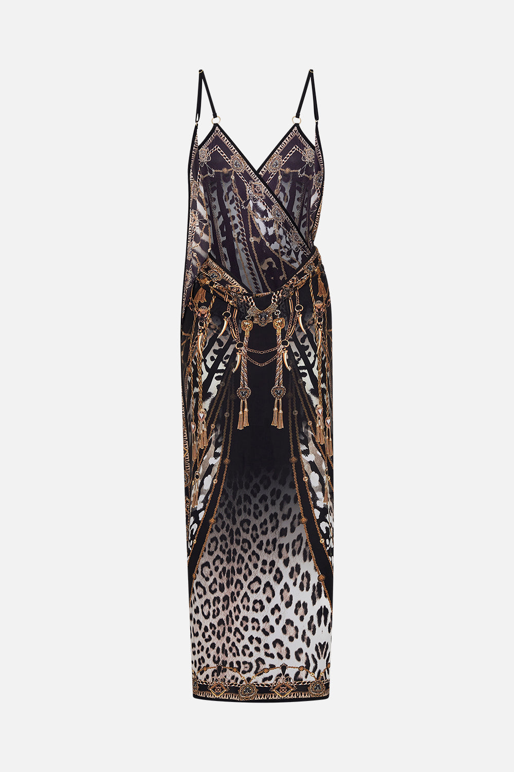 SARONG WITH STRAPS AND TRIM DETAIL UNTAMED ROYALTY