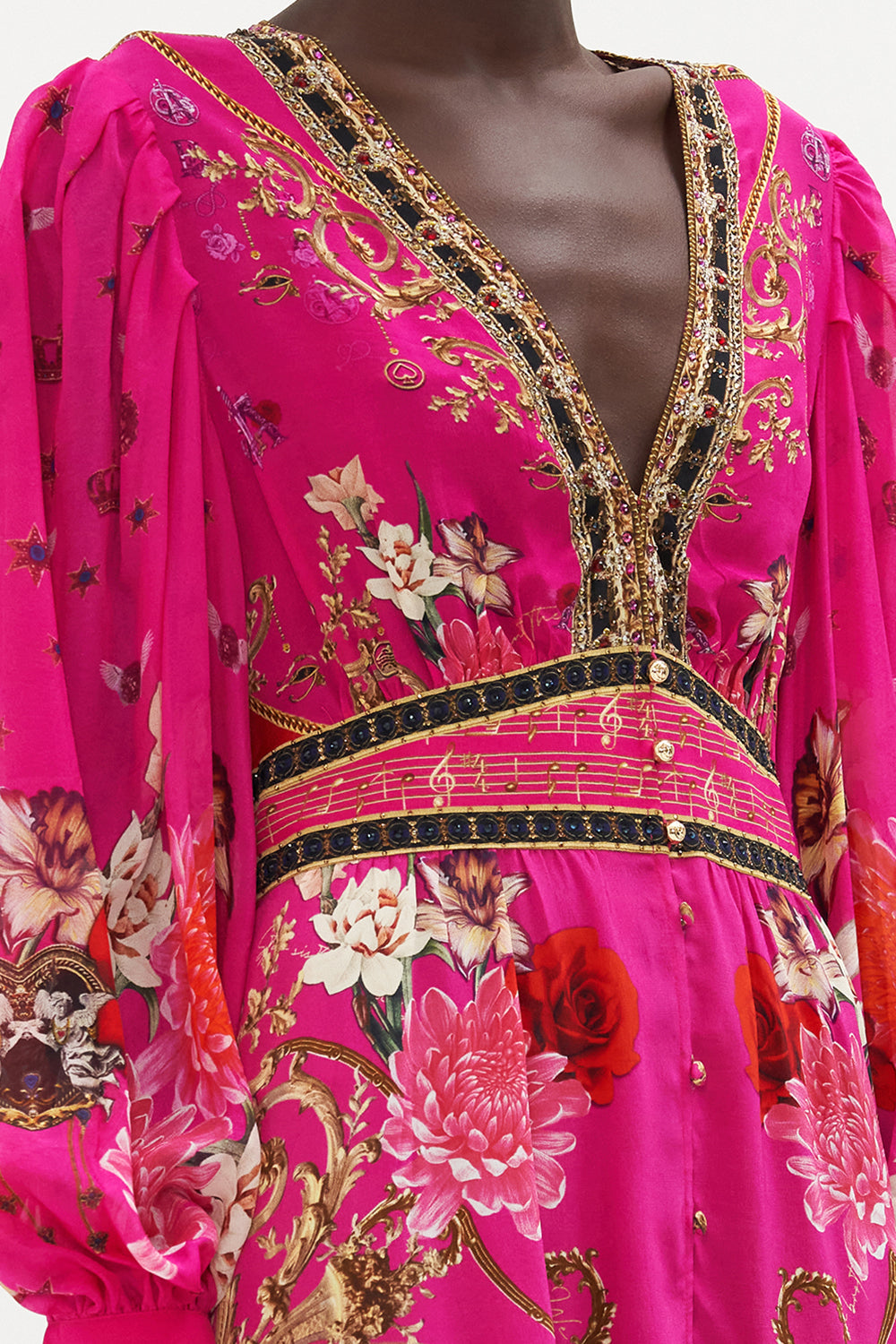 BUTTON FRONT FRILL DRESS WHAT HAPPENS ON TOUR