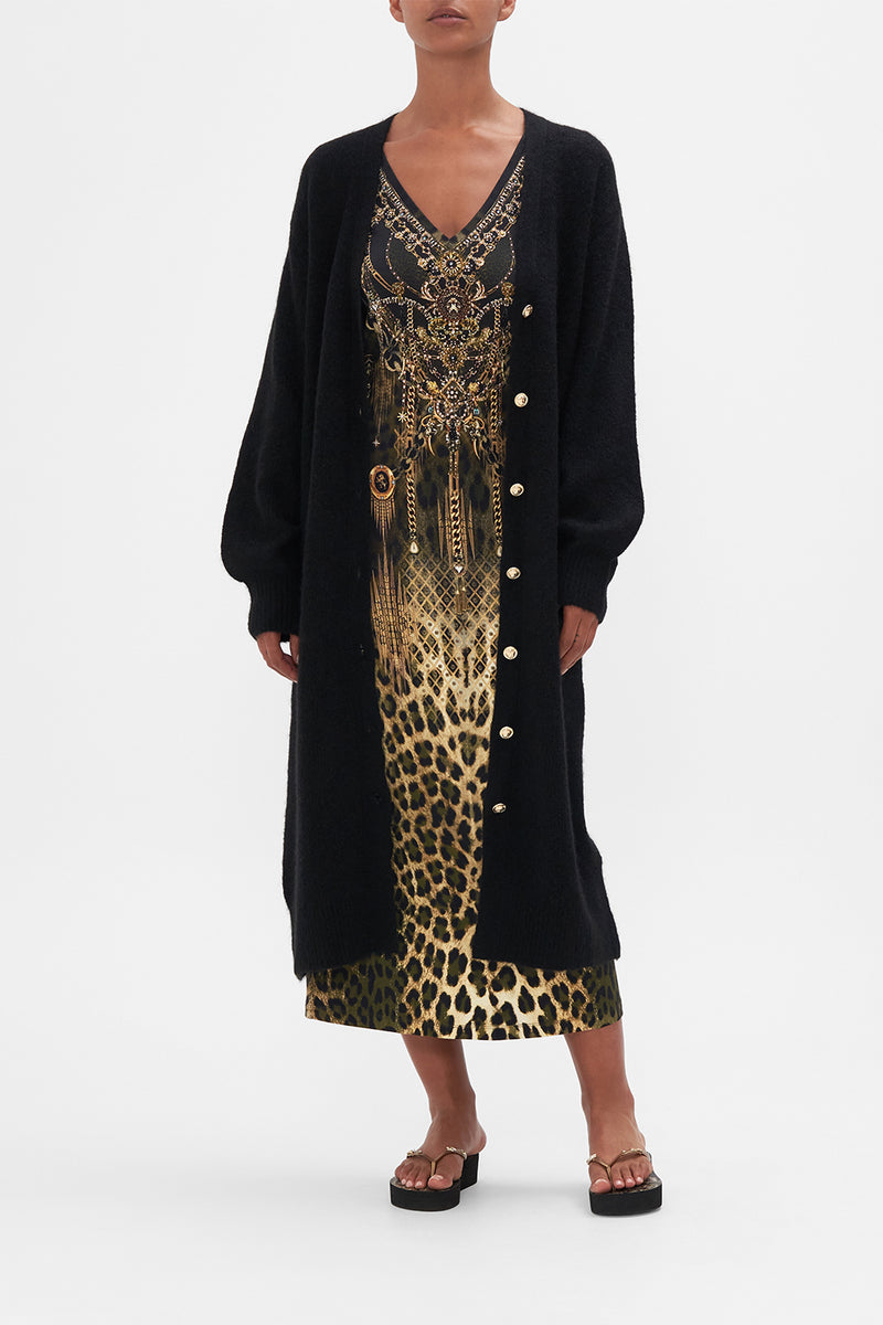LONG COCOON CARDIGAN LIONS MANE