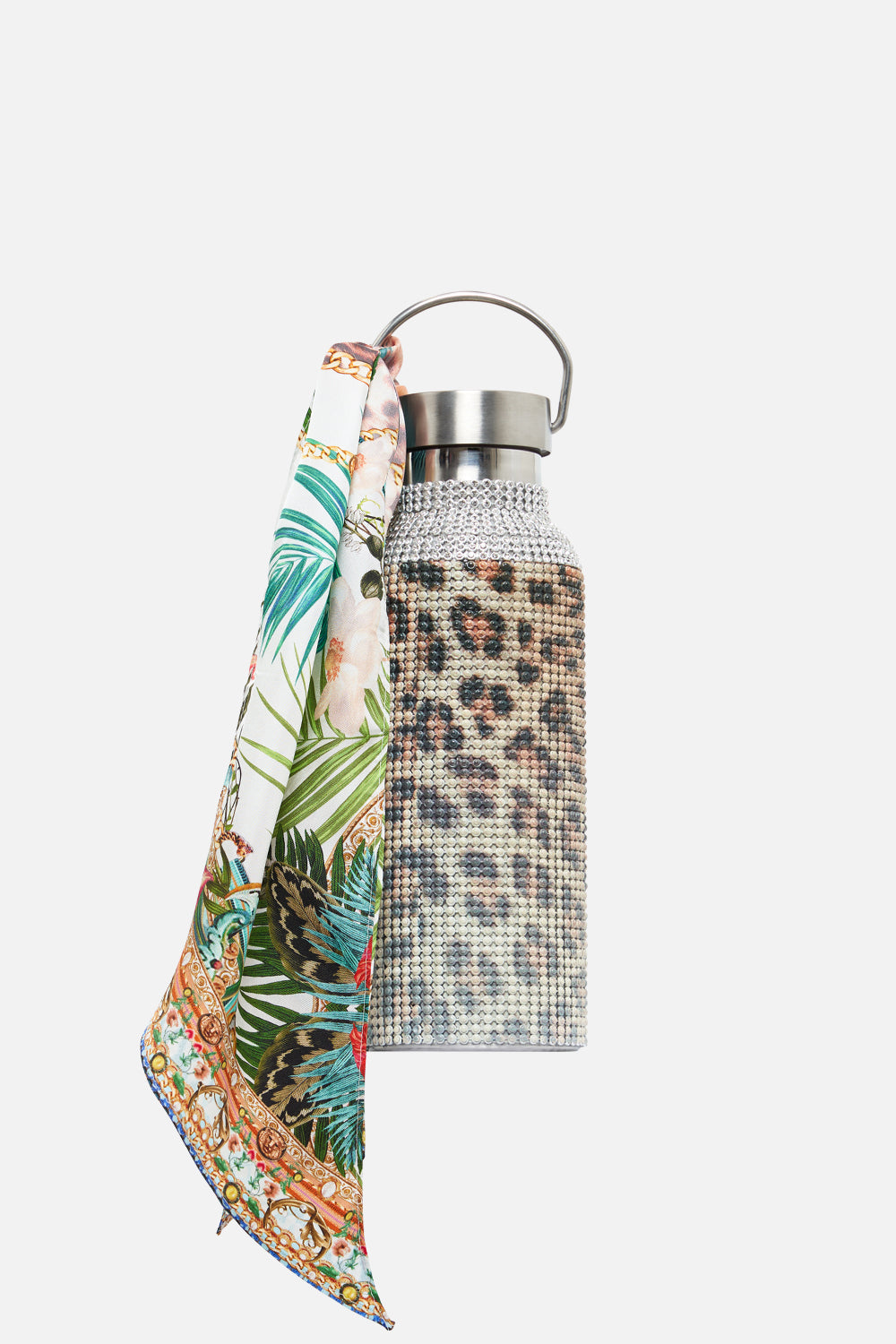 CRYSTAL DRINK BOTTLE WITH SCARF ROYALTY LOYALTY