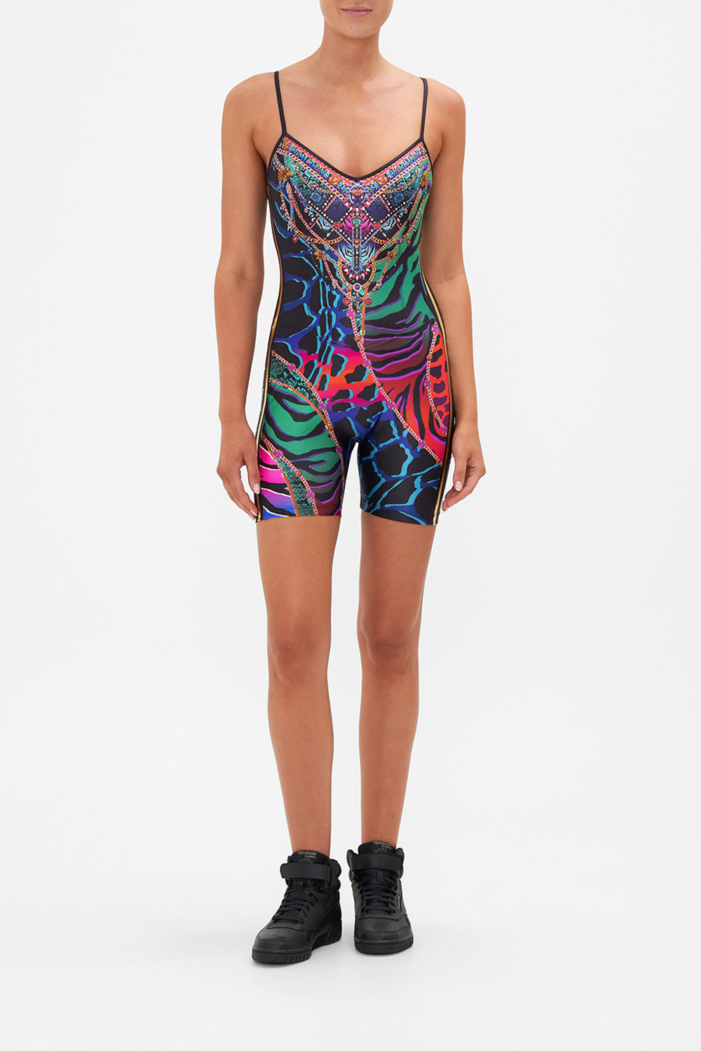 SHORT CATSUIT UNDER THE NEON SUN