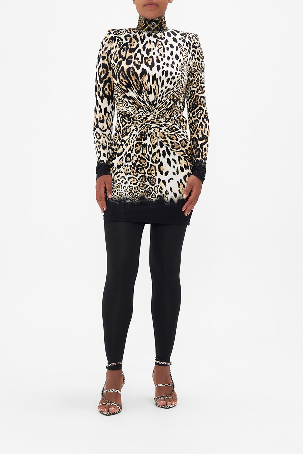 CROSS FRONT MINI DRESS COOL FOR CATS