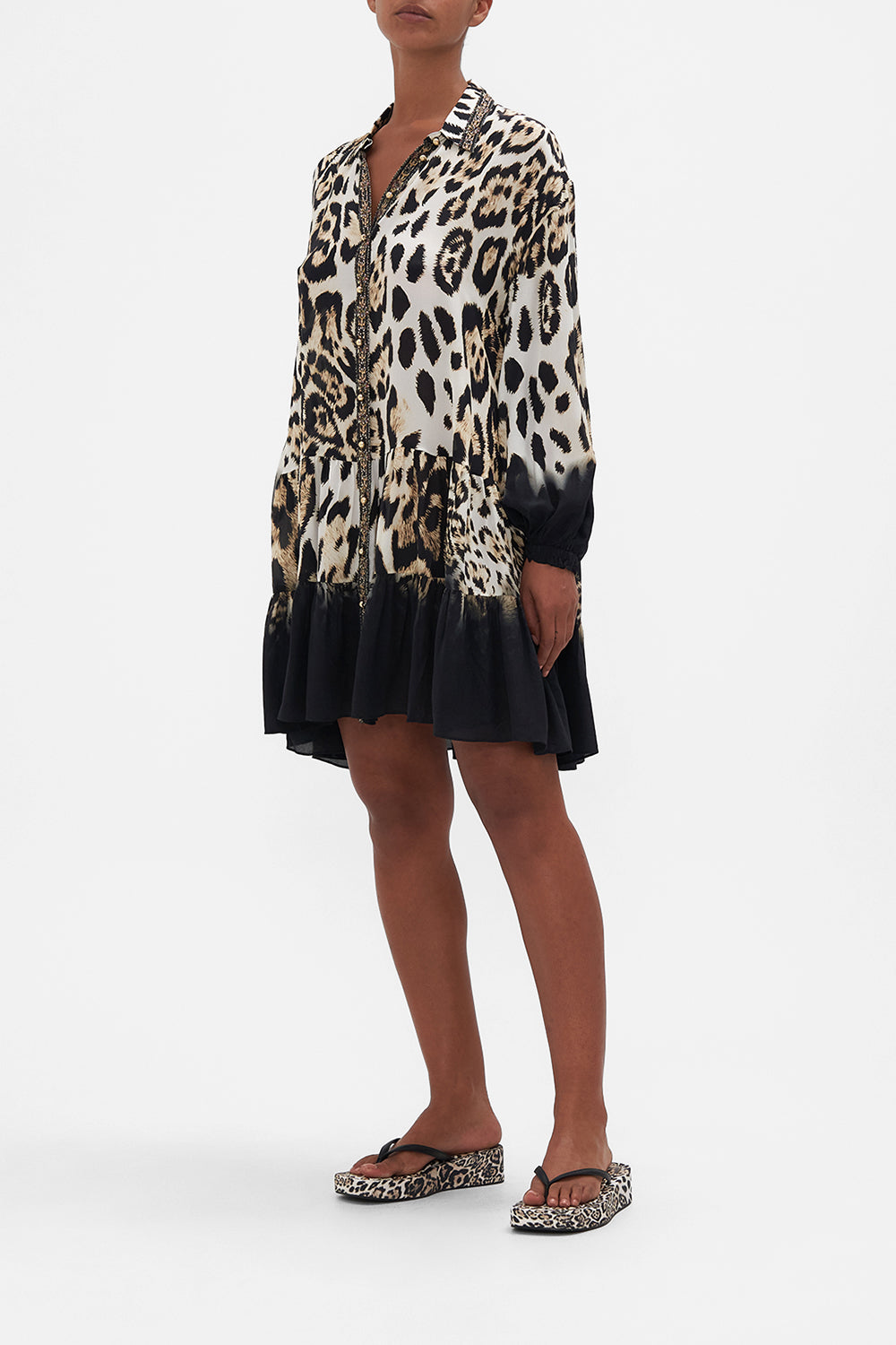 TIERED SHIRT DRESS COOL FOR CATS