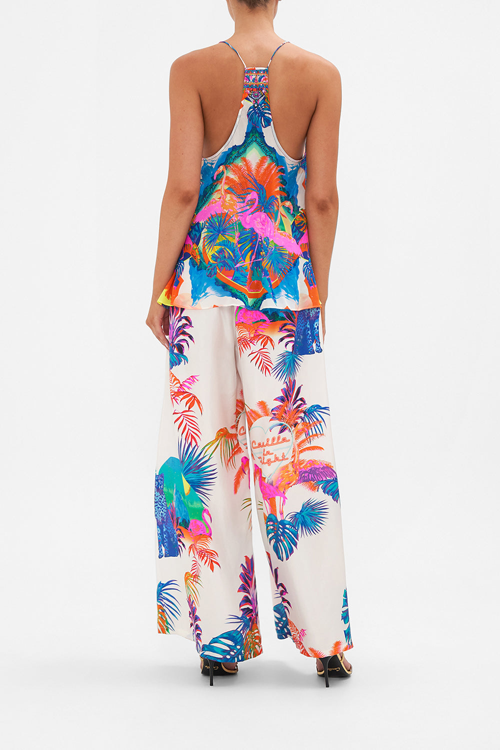 T BACK SHOESTRING TOP FLAMENCO FLAMINGO