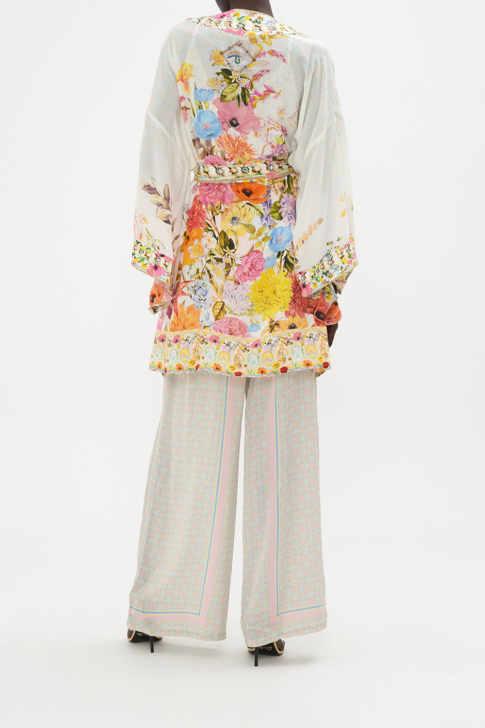 KIMONO WITH TIE BELT SUNLIGHT SYMPHONY