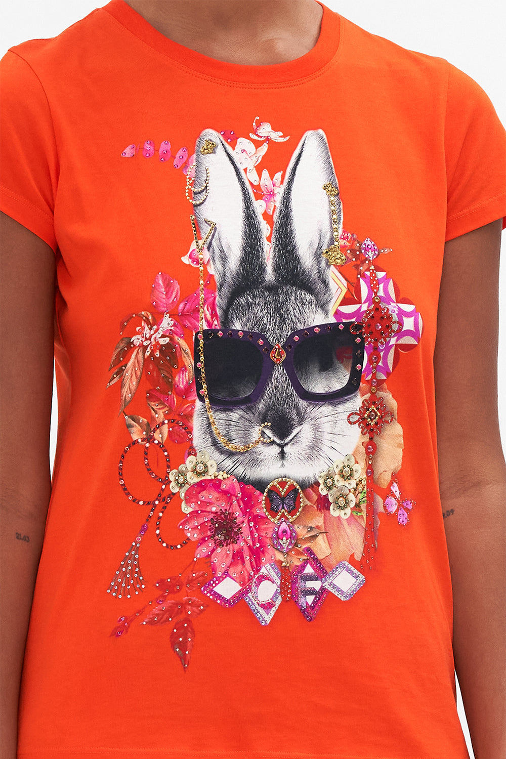 SLIM FIT ROUND NECK T-SHIRT SECRET GARDEN