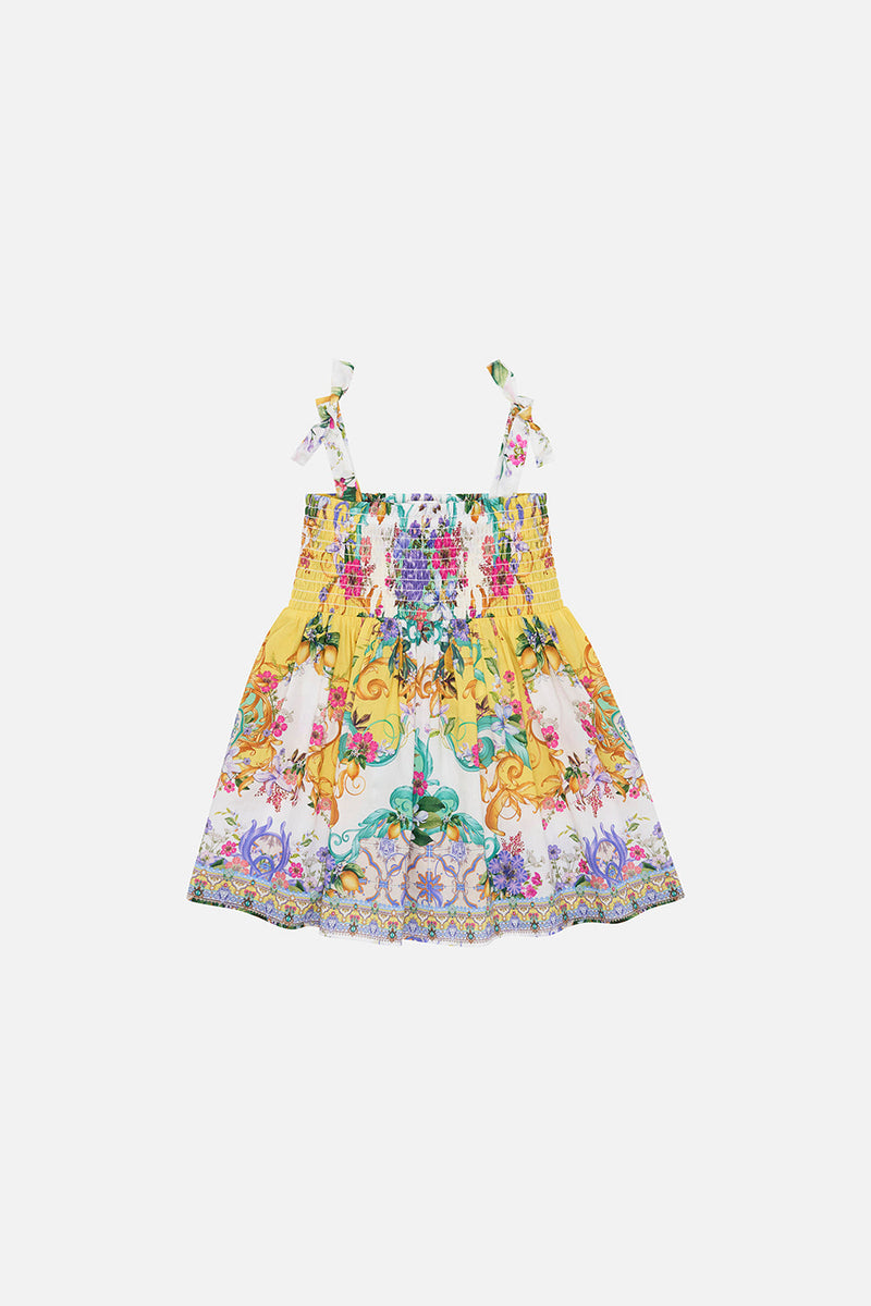 KIDS MINI RUFFLE WRAP DRESS 4-10 CATERINA SPRITZ