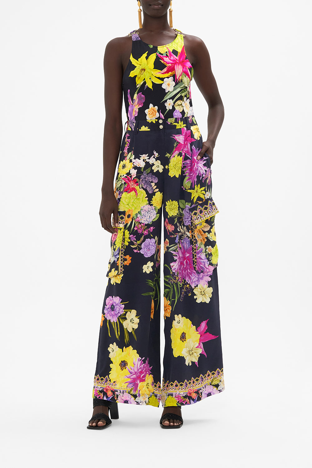 Tank With Hardware Peace Be With You print by CAMILLA