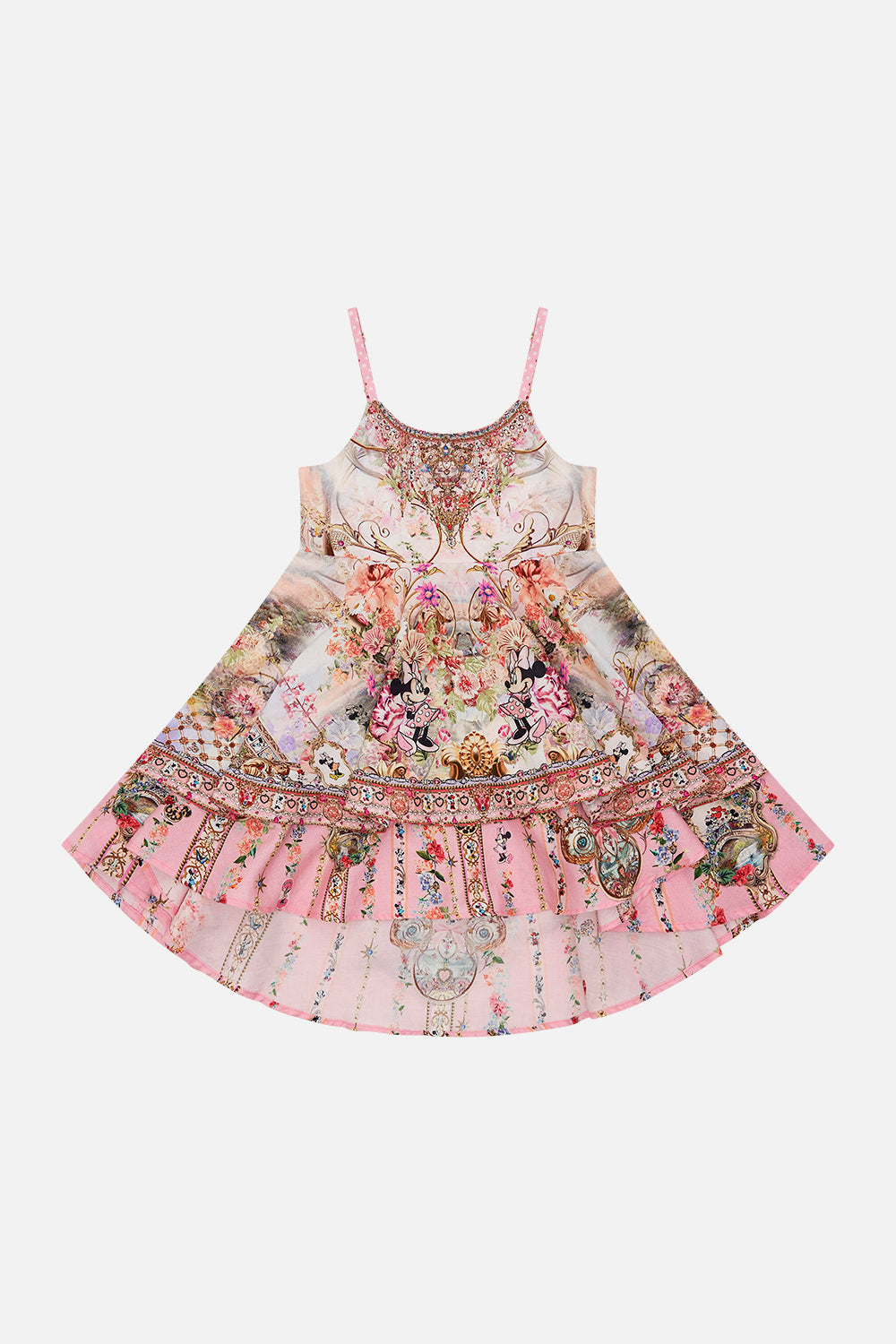 KIDS ROUND NECK TIERED DRESS 12-14 MINNIE MOUSE MAGIC