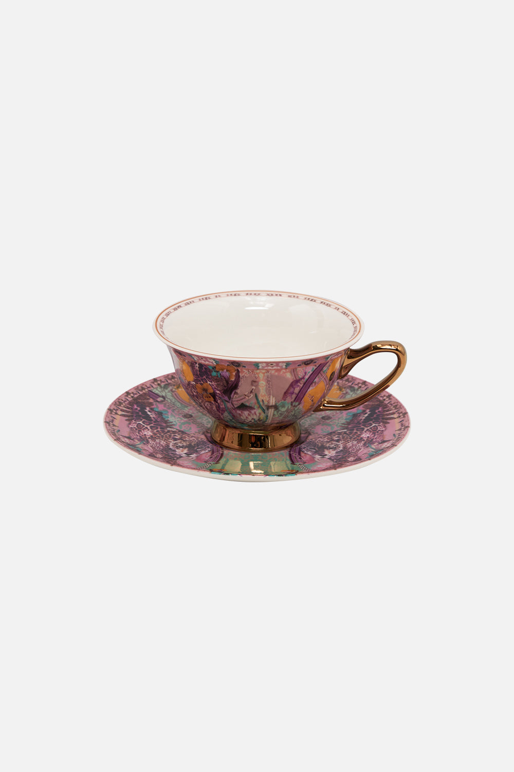 TEA CUP AND SAUCER SET KITTY KAT KLUB