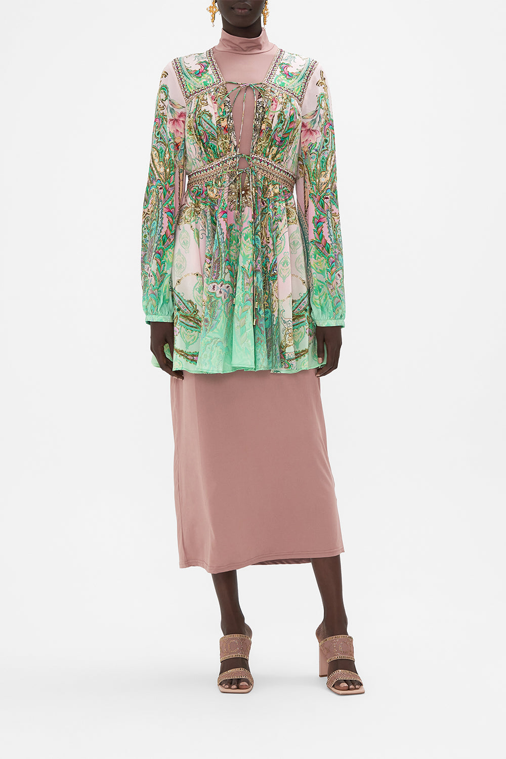 SHORT PEASANT DRESS LOST CITY