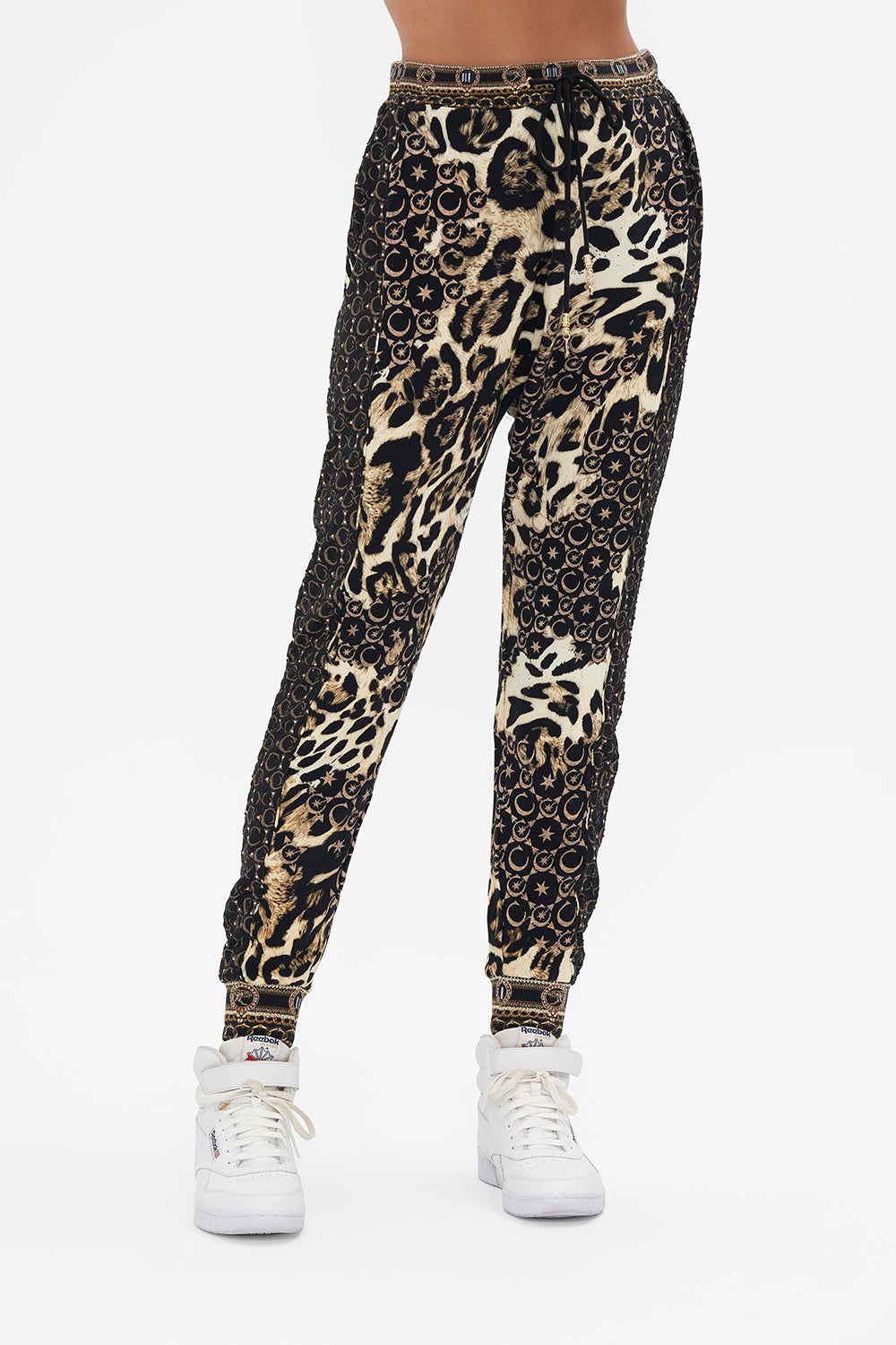 JERSEY AND SILK MIX DROP CROTCH PANT WILDCAT SOIREE