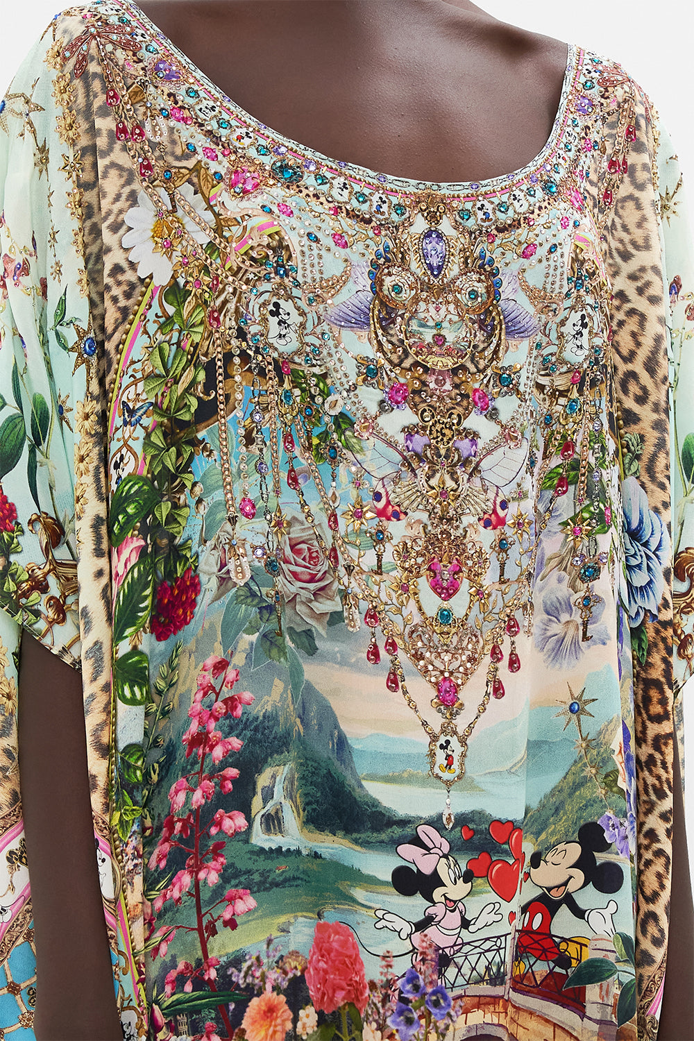 ROUND NECK KAFTAN MICKEY TAKES A TRIP