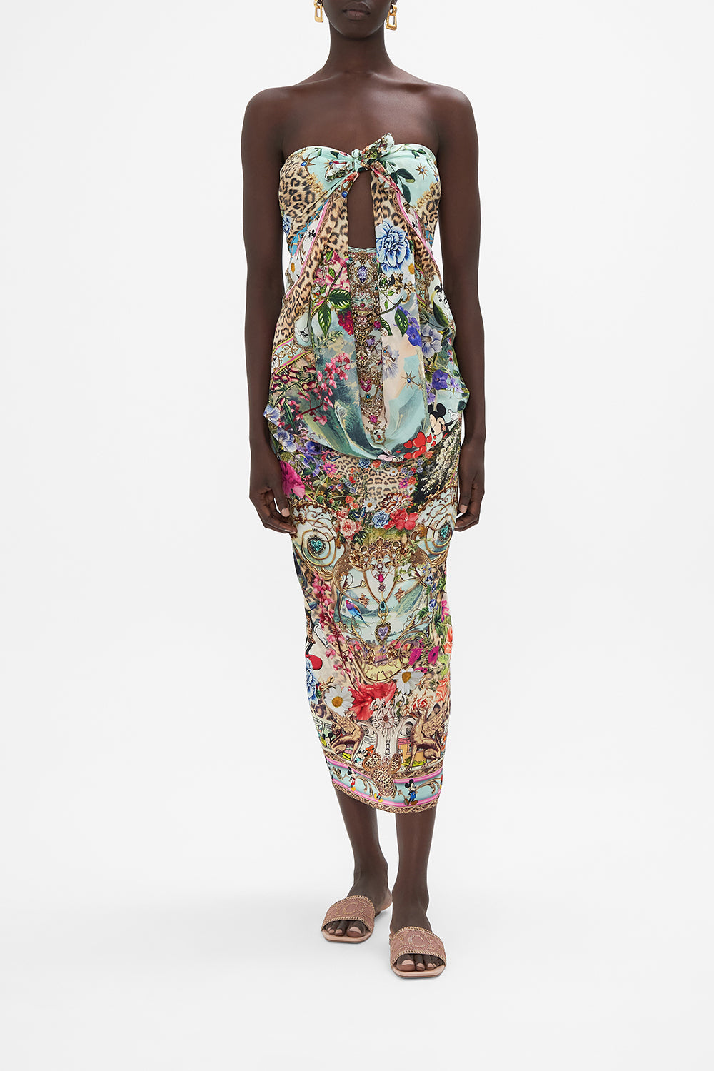 ROUND NECK KAFTAN MICKEY TAKES A TRIP