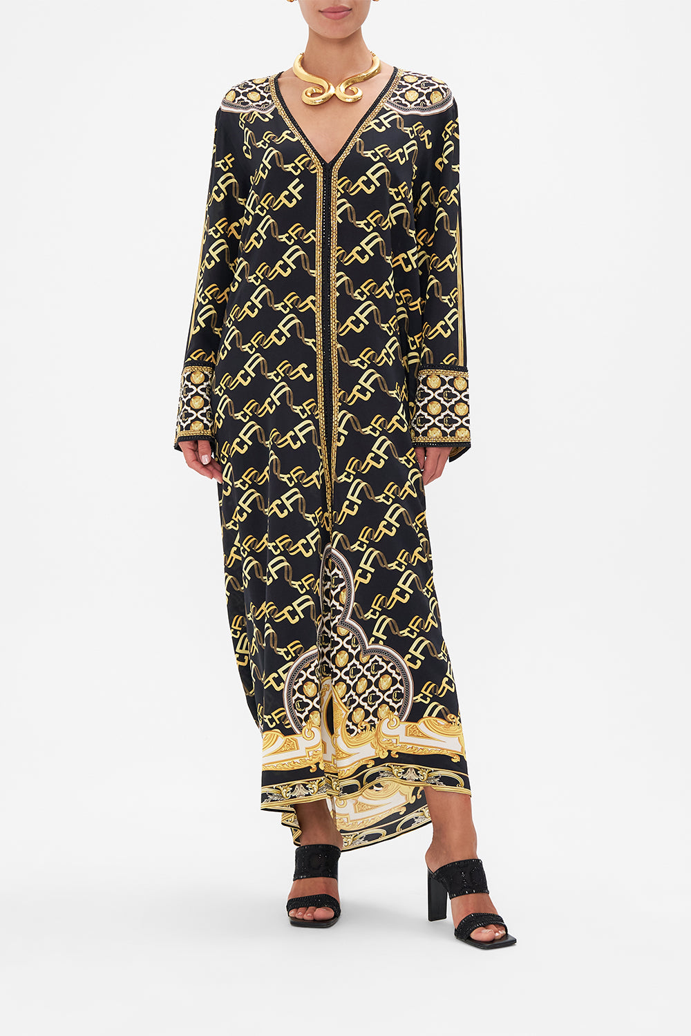 DRAPED BACK LONG SLEEVE DRESS TETHER ME NOT