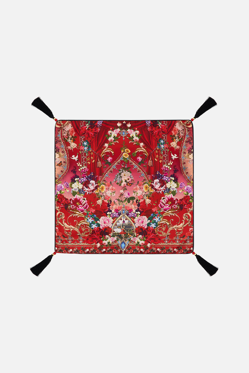 SMALL SQUARE CUSHION SISTERHOOD OF THE ROSE