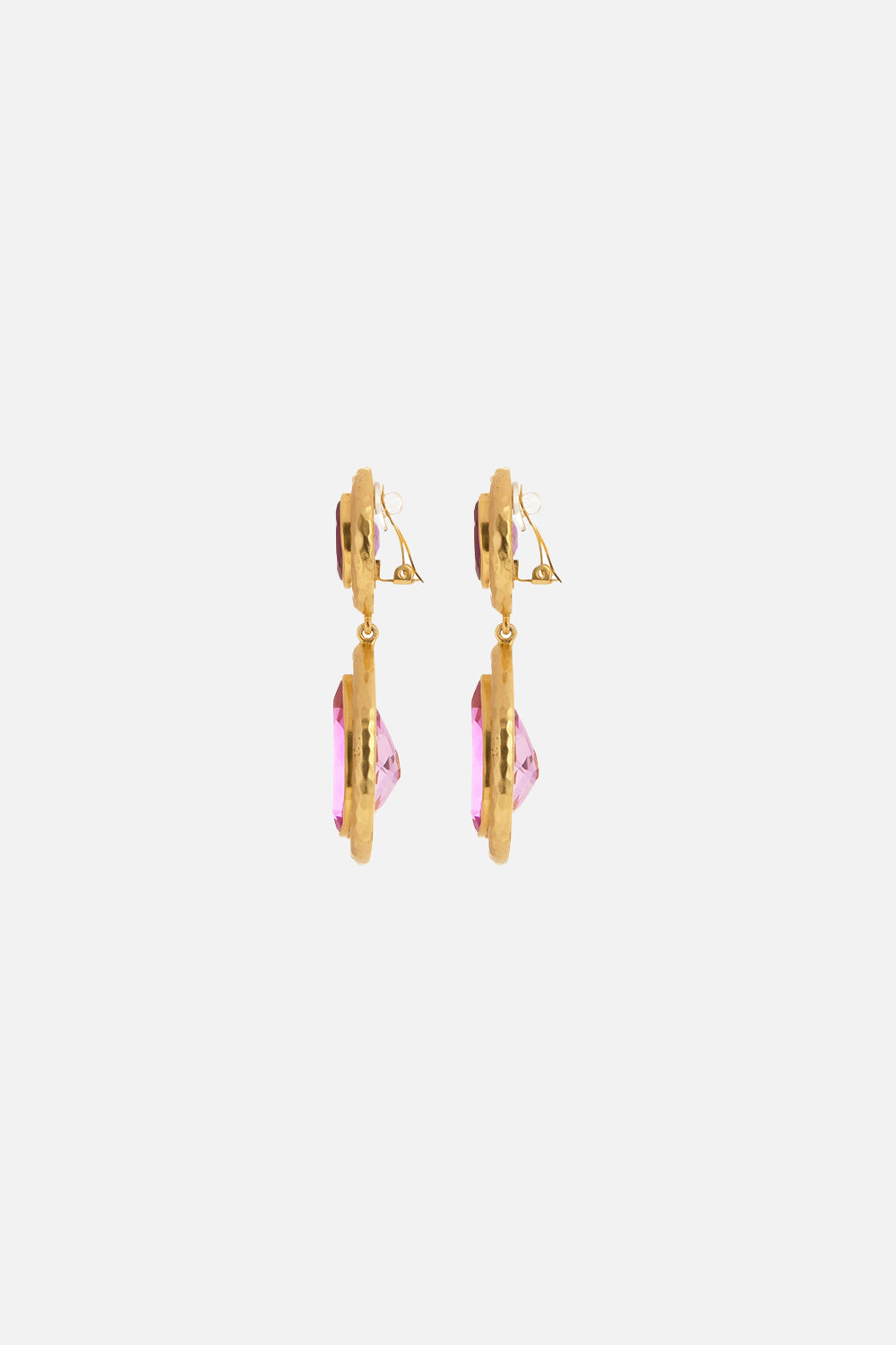 SANTORINI AMETHEST AND QUARTZ EARRINGS MULTI