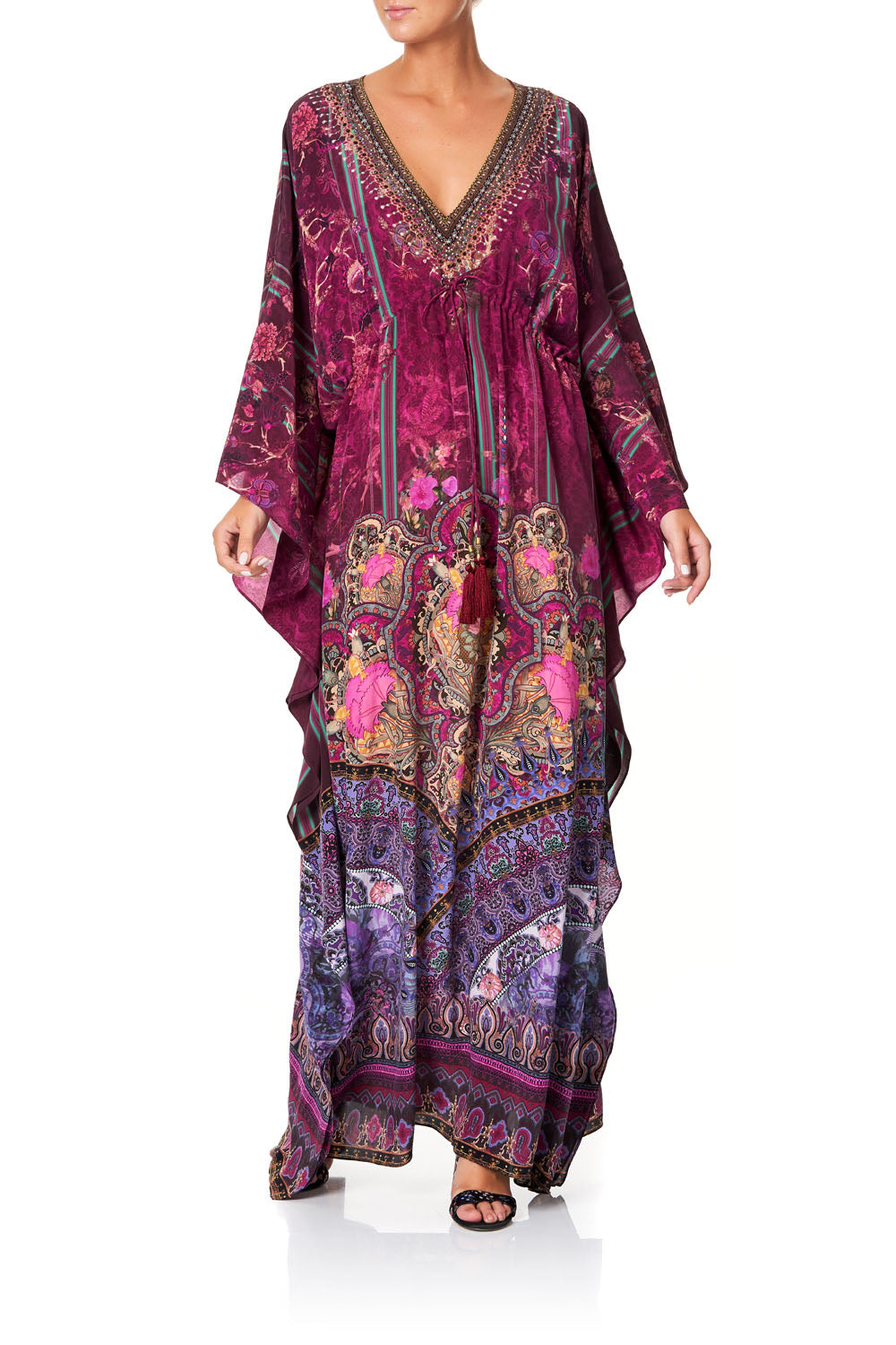 V-NECK KAFTAN WITH TIE WAIST DAUGHTER'S DESTINY
